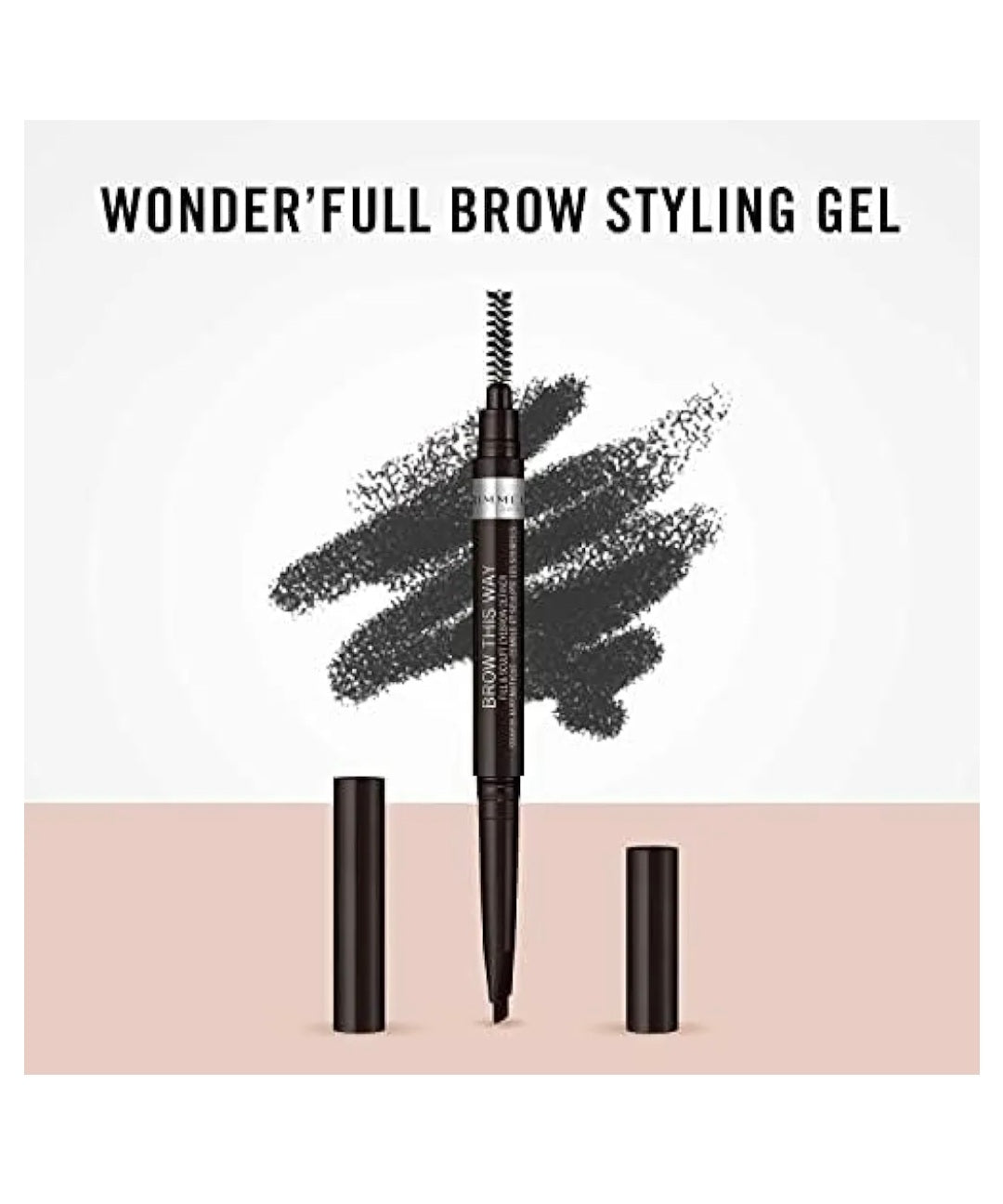 Rimmel Brow This Way Fill And Sculpt Eyebrow Pencil (Soft Black)