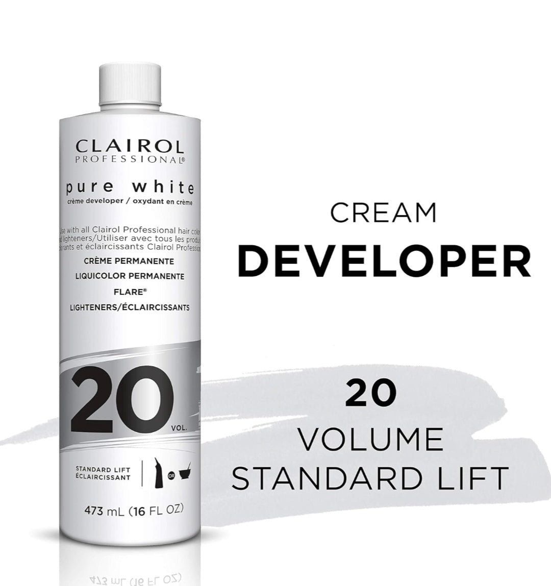 Clairol Pure White 20 Volume Creme Developer 237ml