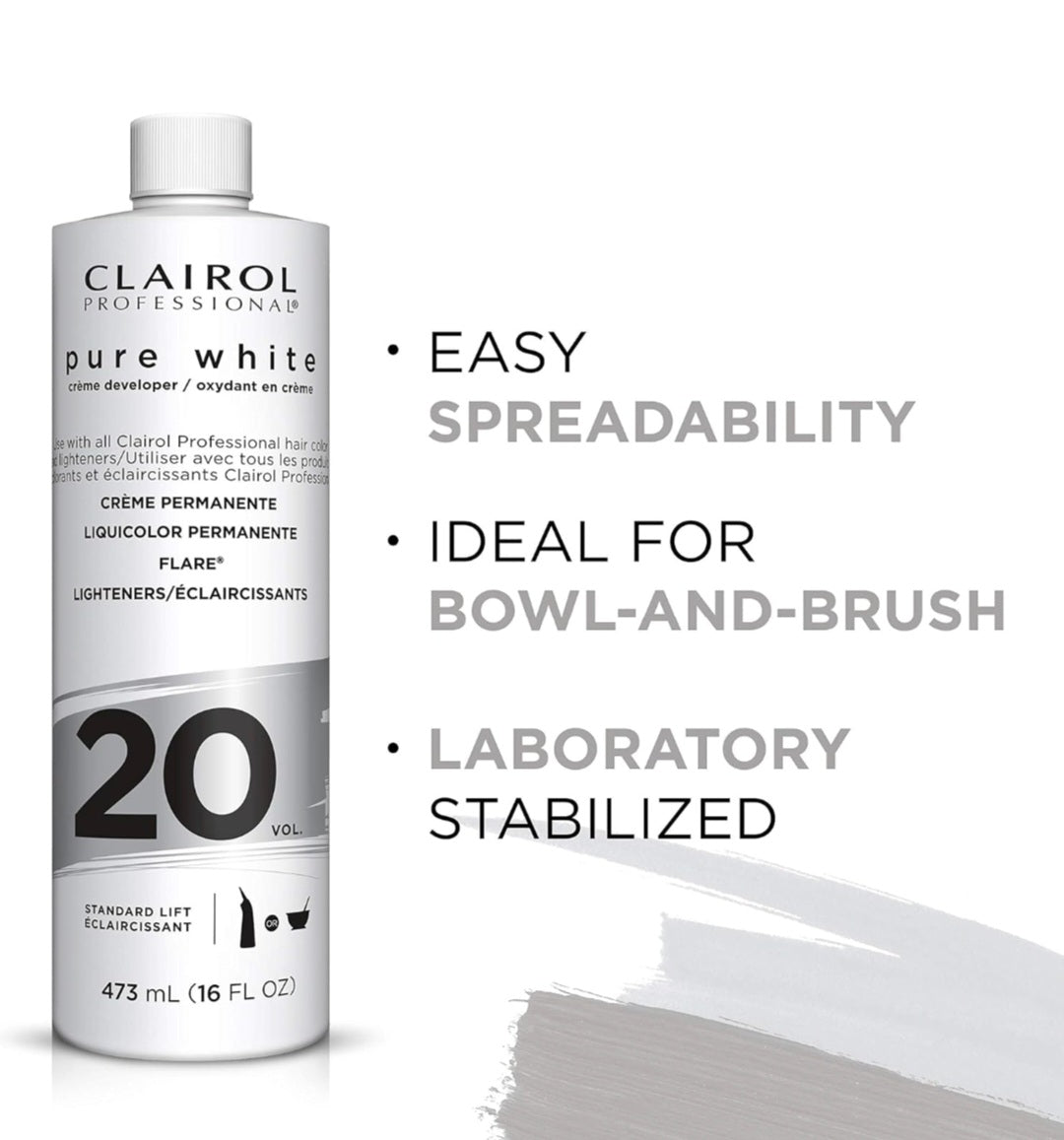 Clairol Pure White 20 Volume Creme Developer 237ml