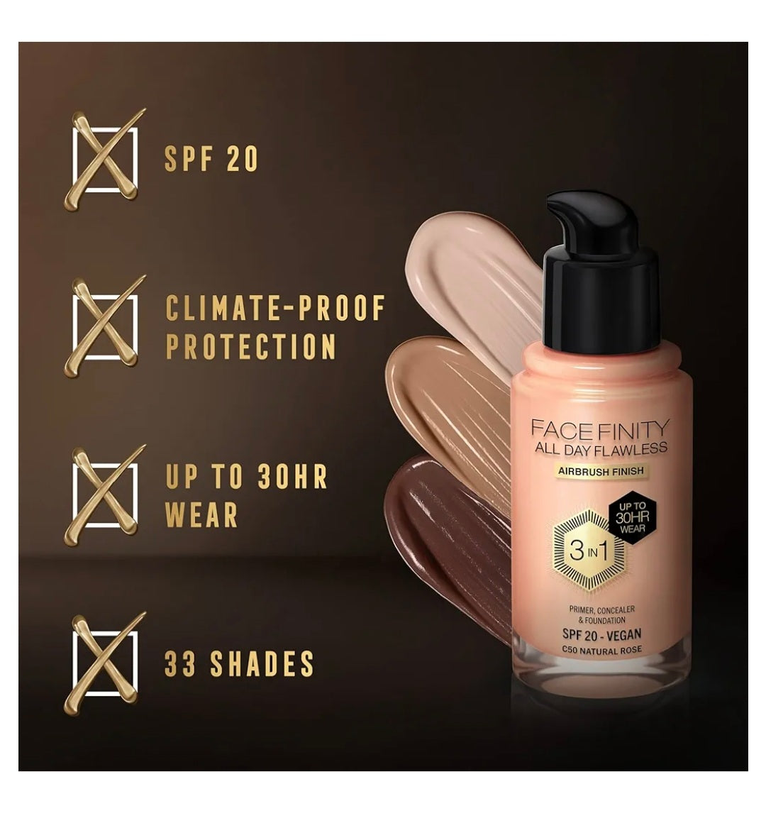 Max Factor Facefinity All Day Flawless 3 In 1 Foundation